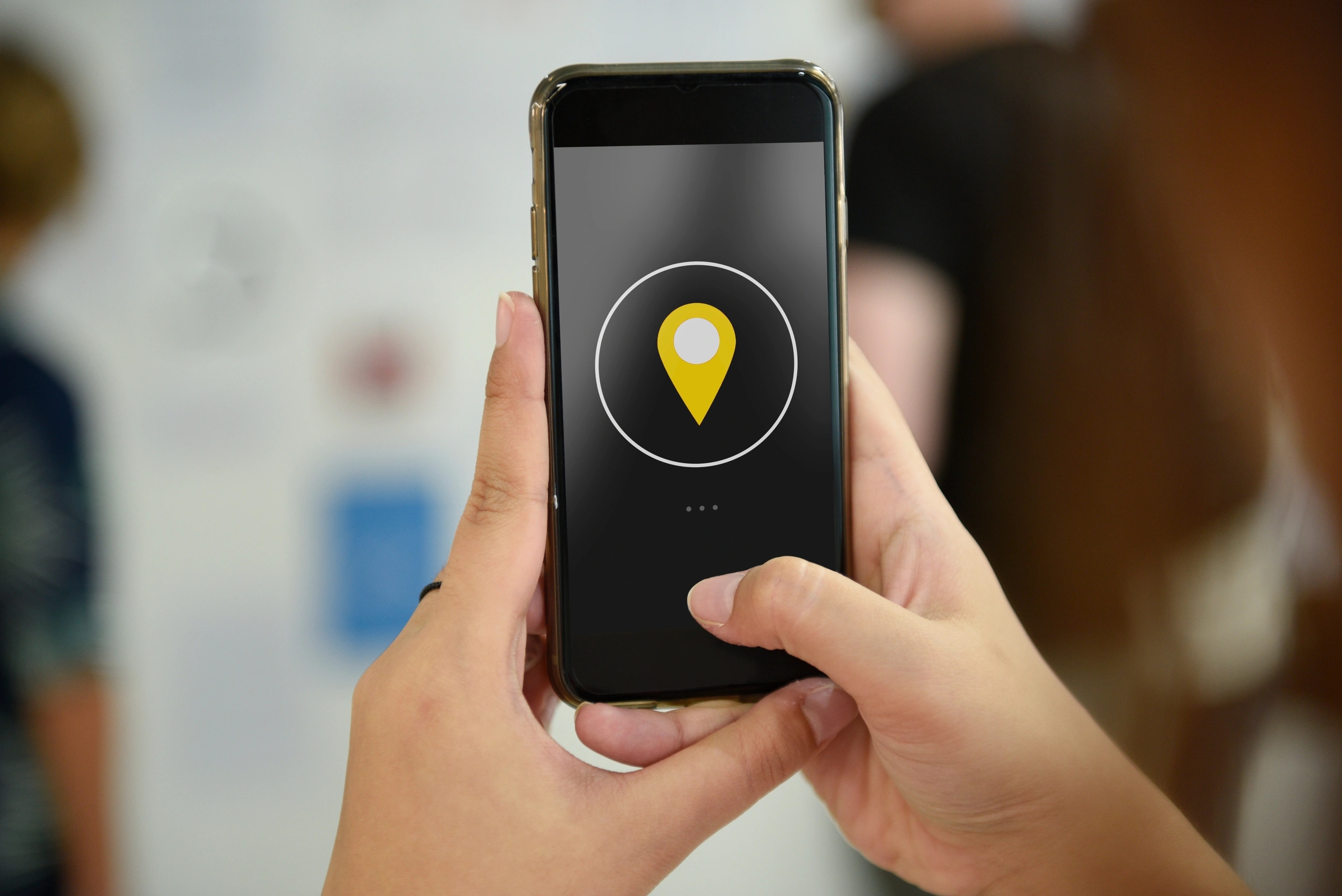 Application de géolocalisation installée sur tablette professionnelle en Corse